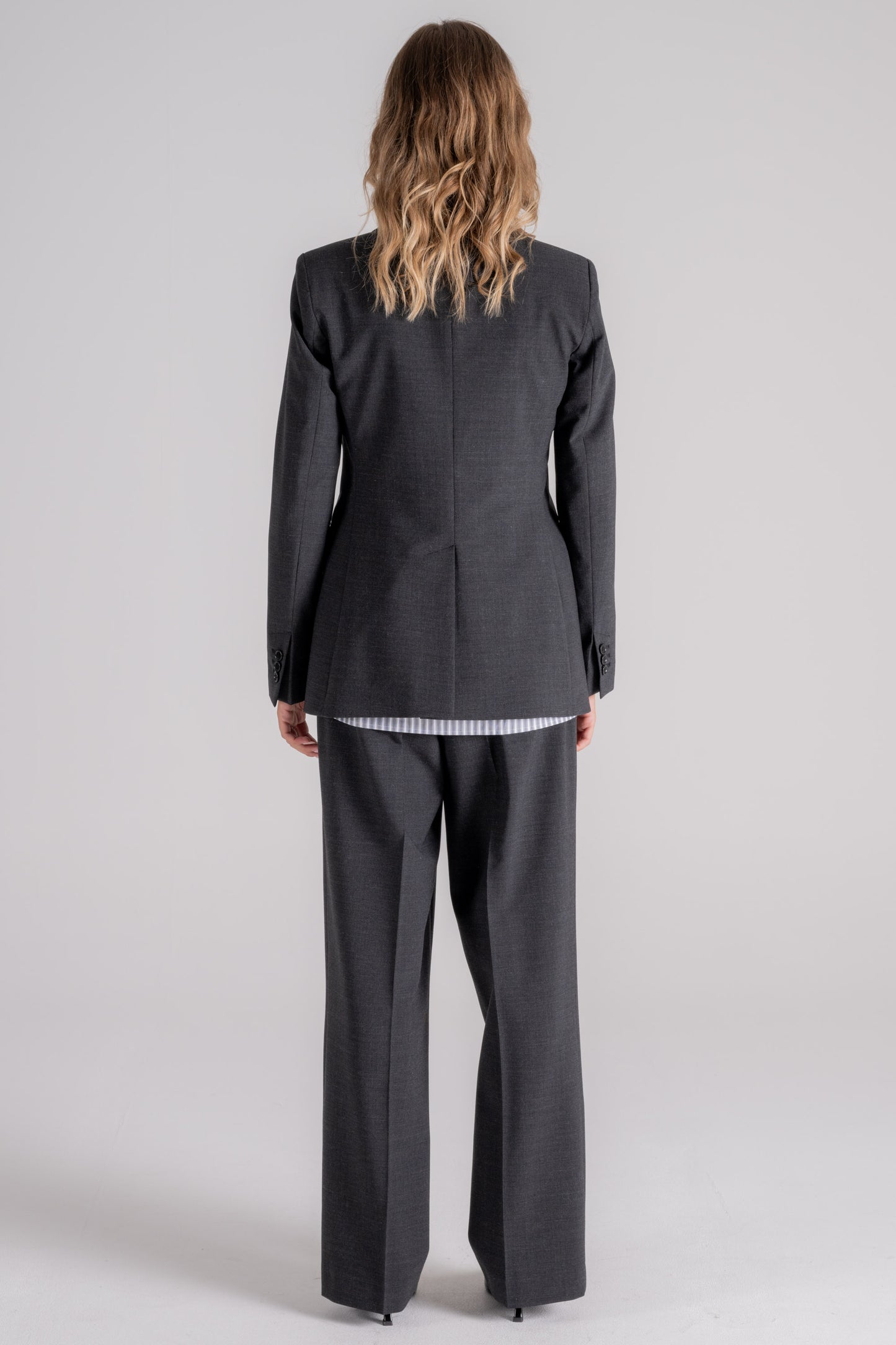 Aspesi Tailleur Poliestere/lana Vergine Grigio Grigio Donna - 5