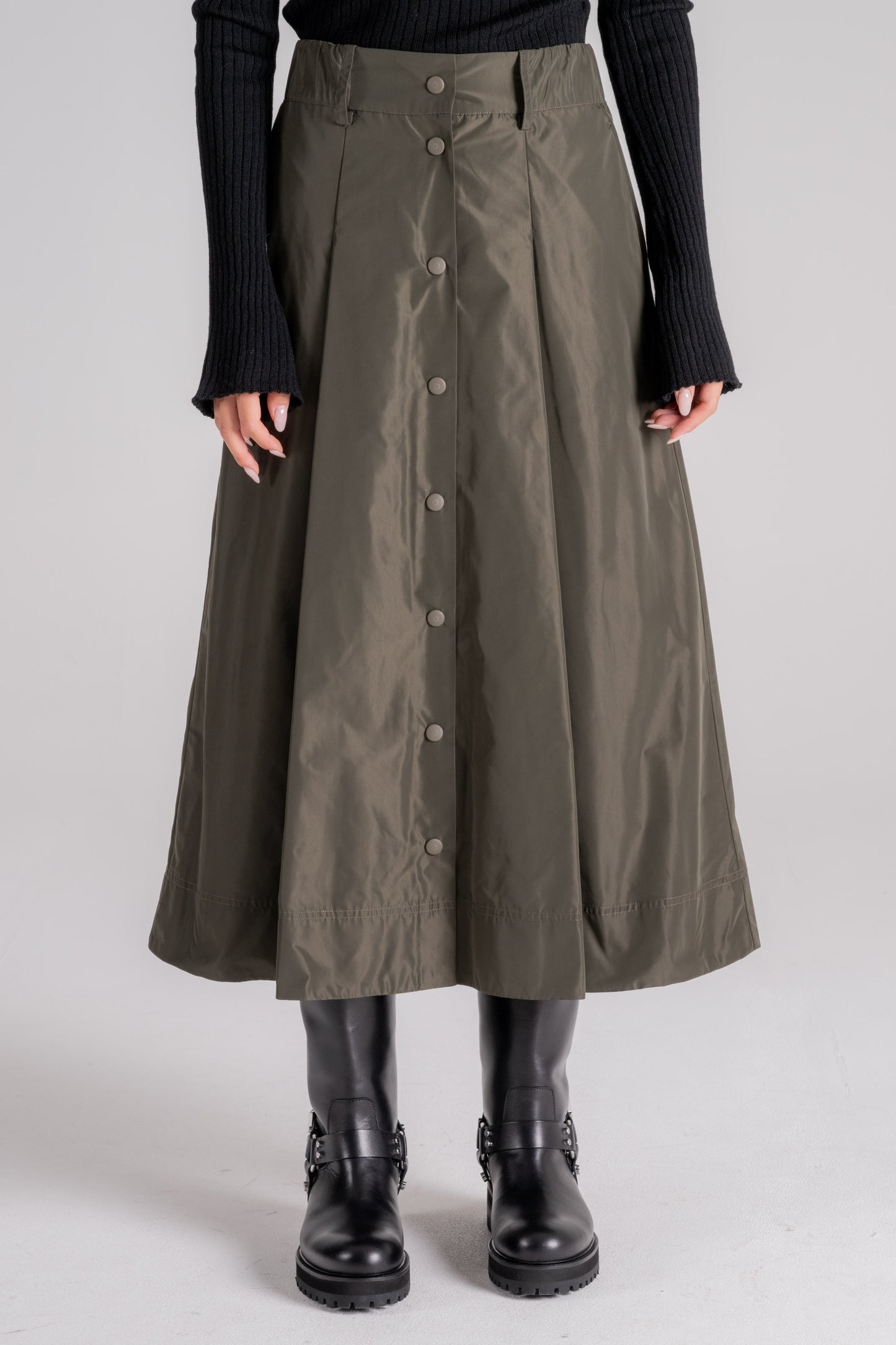 Aspesi Gonna 100% Poliestere Verde Verde Donna - 1
