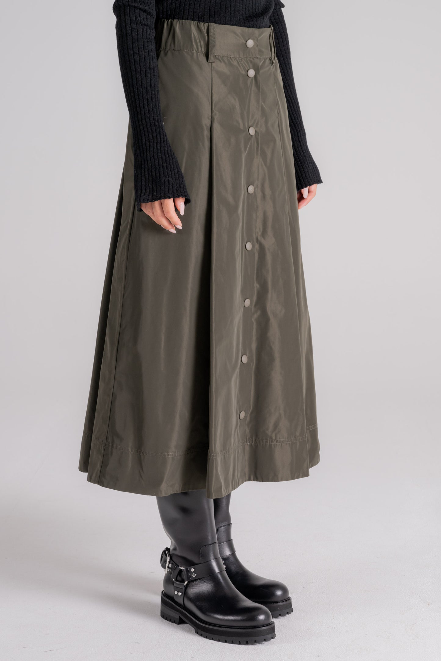 Aspesi Gonna 100% Poliestere Verde Verde Donna - 2