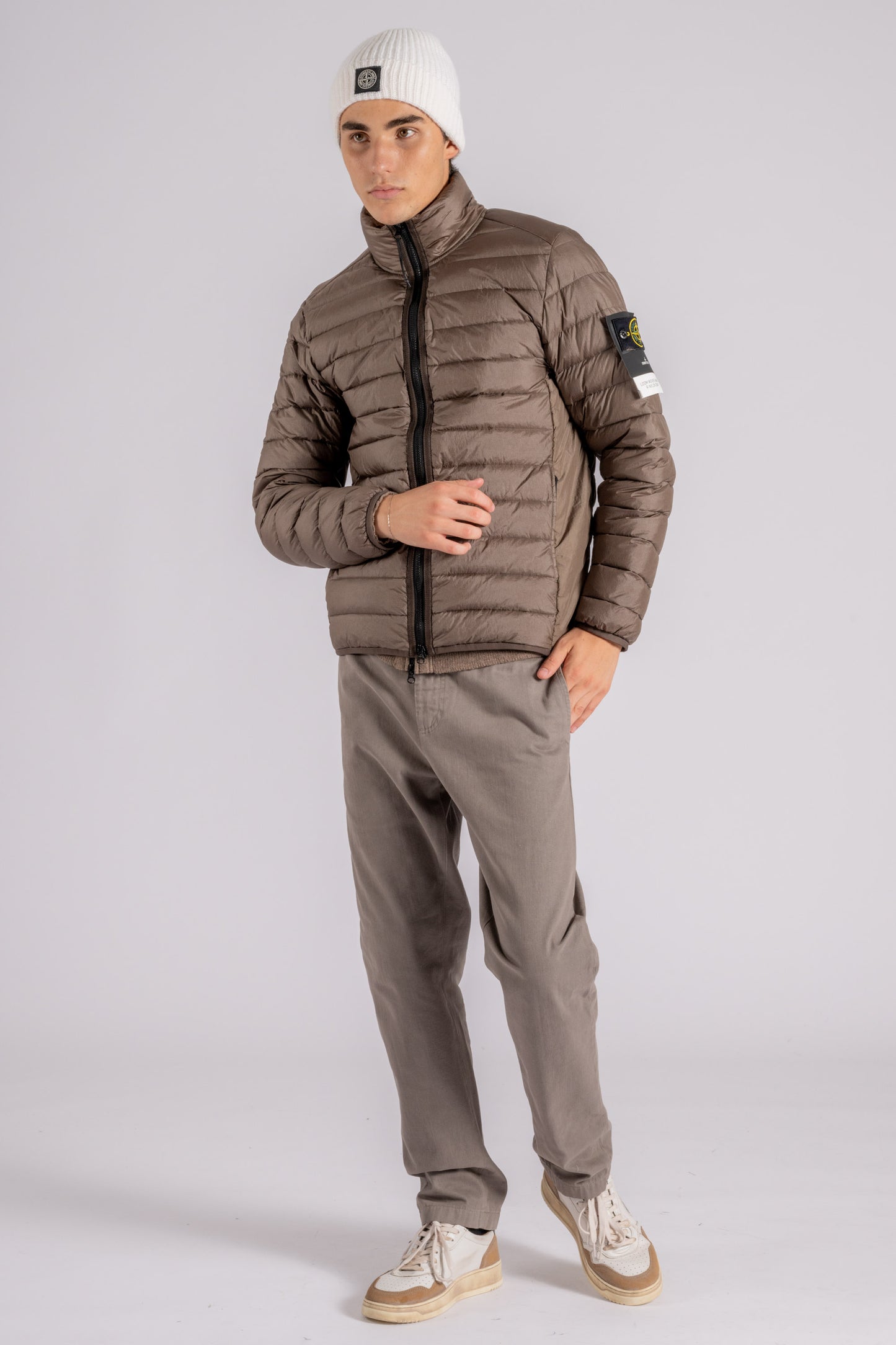 Stone Island Down Jacket Rds Brown 100% Polyamide Marrone Uomo - 2