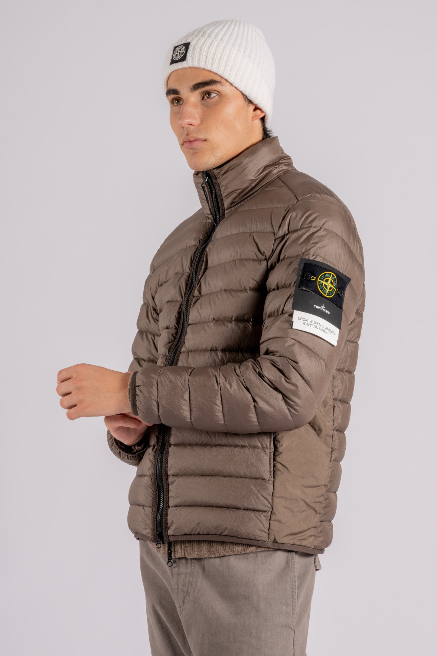 Stone Island Down Jacket Rds Brown 100% Polyamide Marrone Uomo - 6