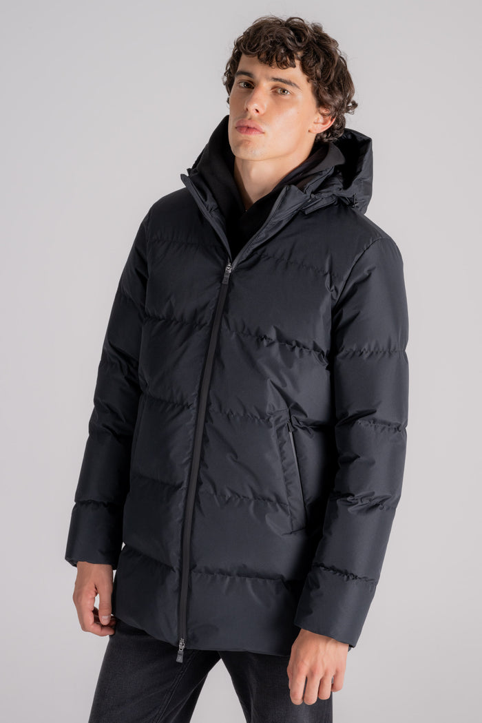 Herno Piumino Laminar 100% Poliestere Nero Blu Uomo - 4