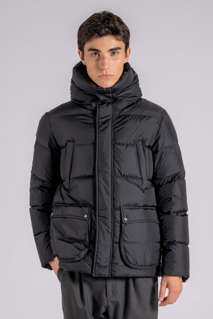 Herno Piumino Bomber Multi Tasche 100% Poliammide Nero Nero Uomo - 1