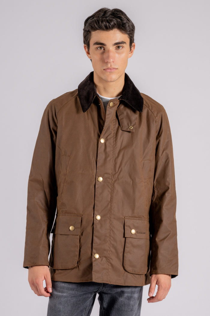 Barbour Ashby Wax Jacket 100% Cotton Multicolor Marrone Uomo - 1