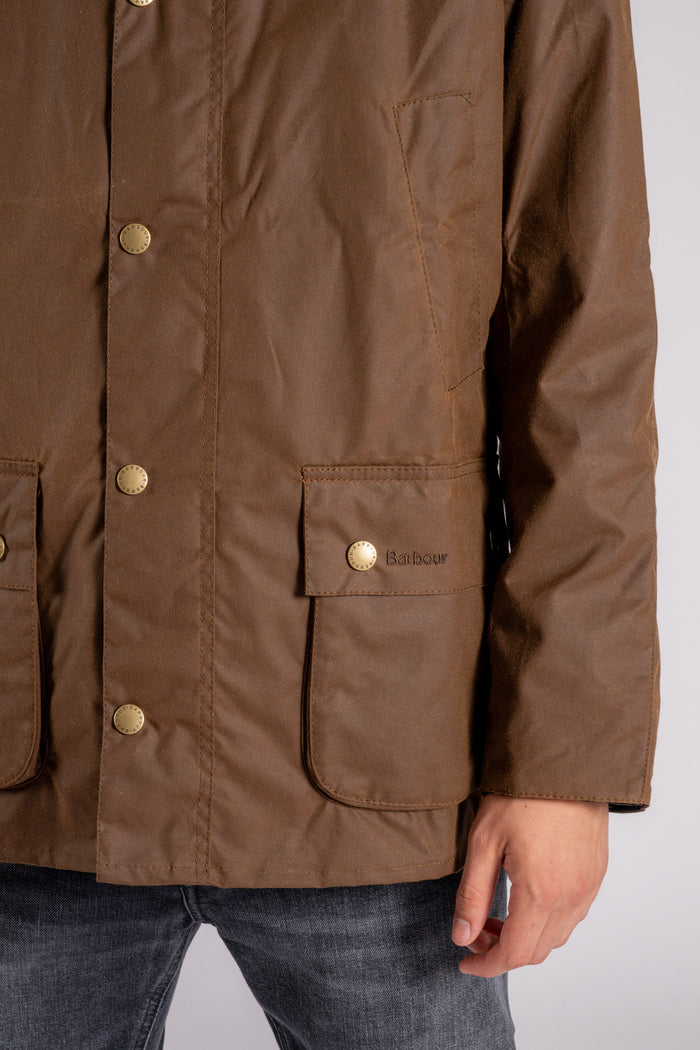 Barbour Ashby Wax Jacket 100% Cotton Multicolor Marrone Uomo - 5