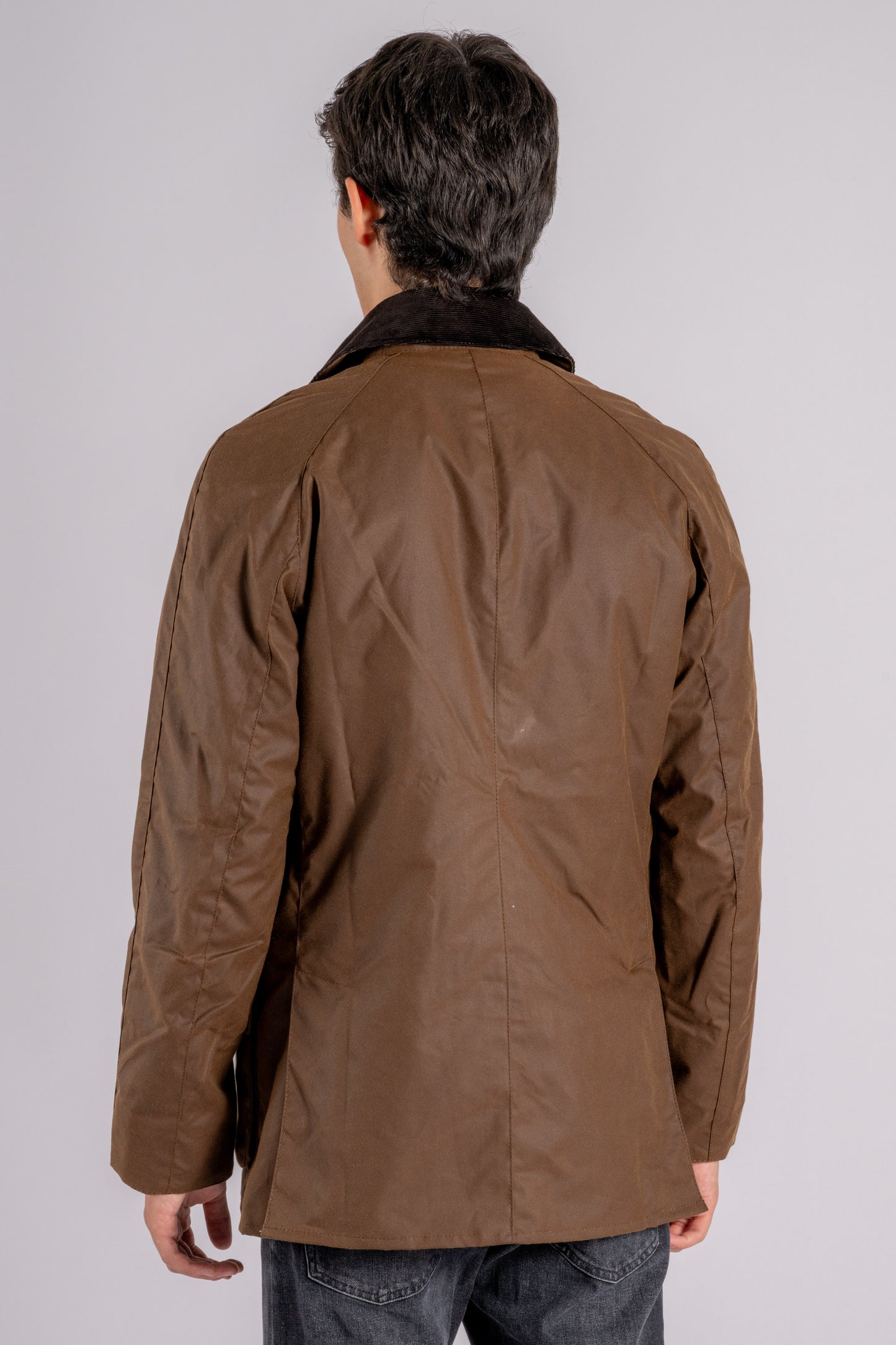 Barbour Ashby Wax Jacket 100% Cotton Multicolor Marrone Uomo - 6