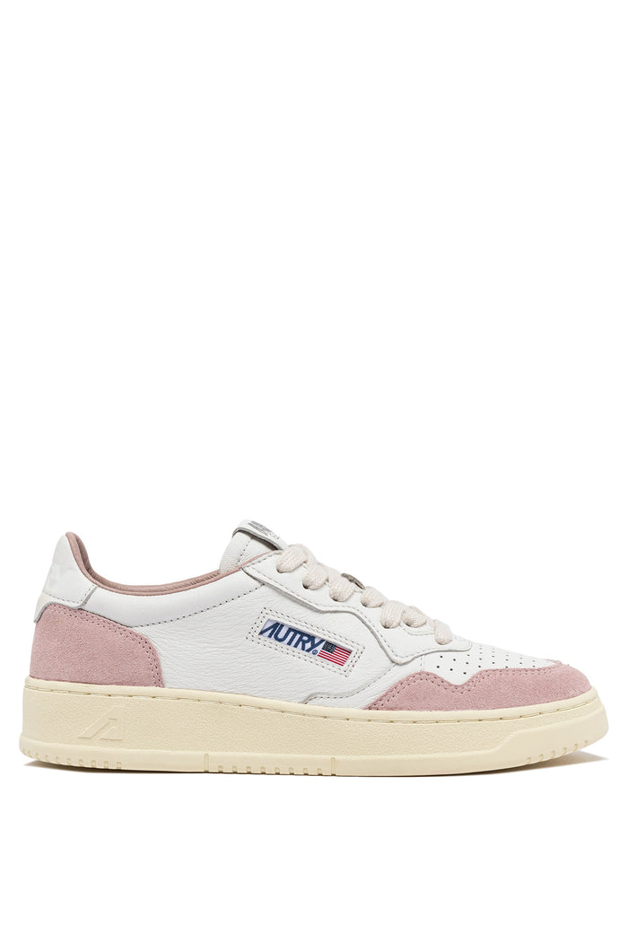Autry Sneakers Medalist Low Goat Suede Rosa