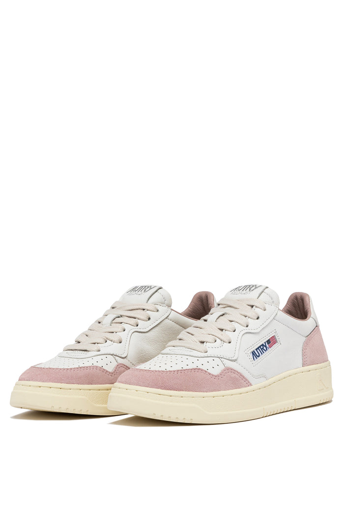 Autry Sneakers Medalist Low Goat Suede Rosa-2