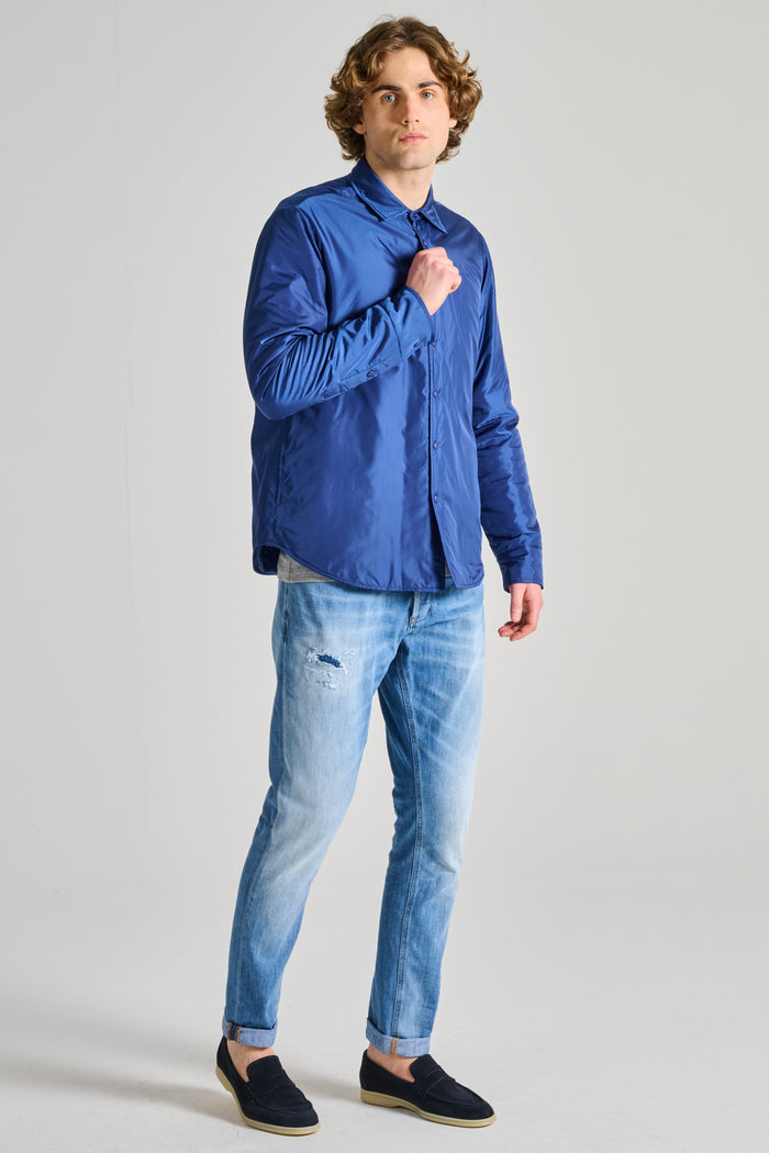 Aspesi Thermal Shirt Re-shirt Blue Blu Uomo - 4