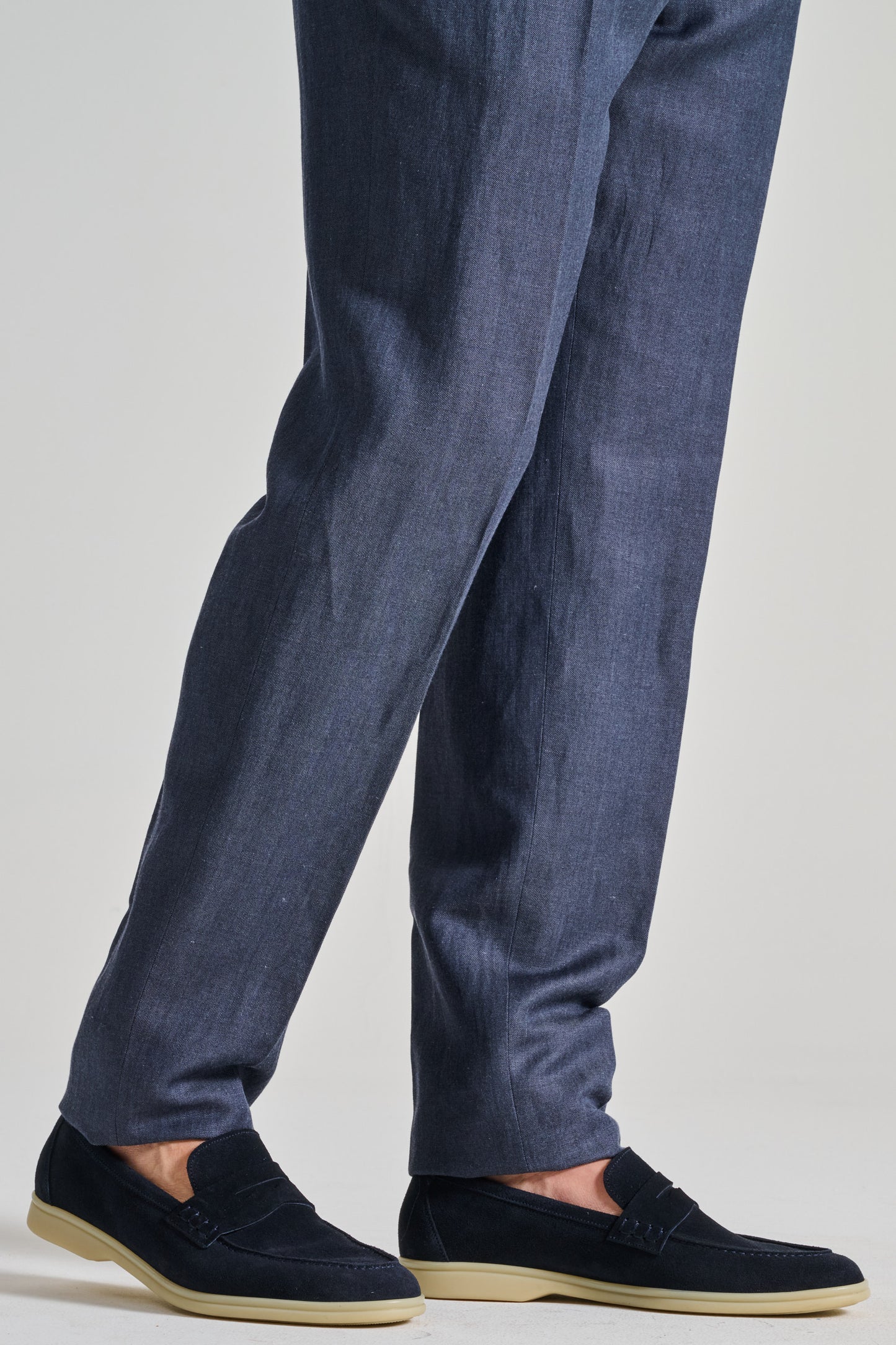 Berwick 1707 Mocassini Pelle Blu Blu Uomo - 3