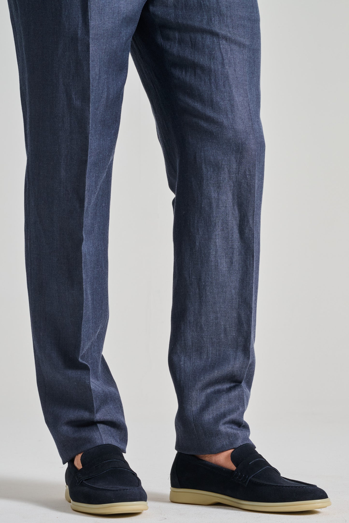 Berwick 1707 Mocassini Pelle Blu Blu Uomo - 4