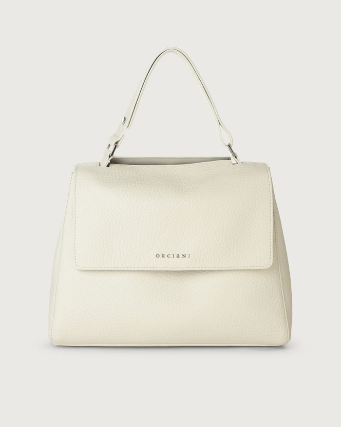 Orciani Borsa Sveva Soft Media Pelle Bianco