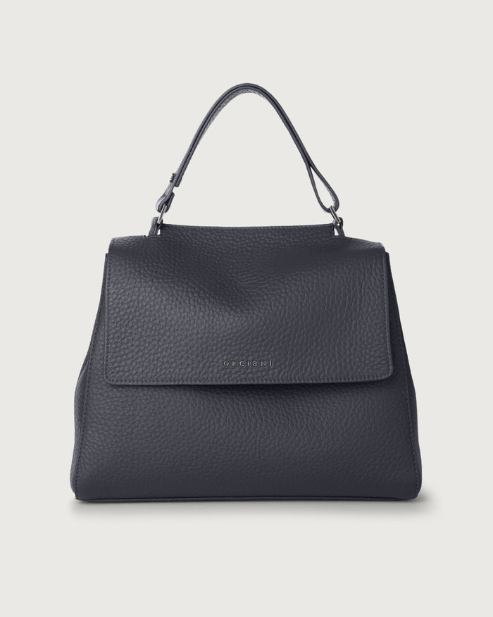 Orciani Borsa Sveva Soft Media Pelle Blu