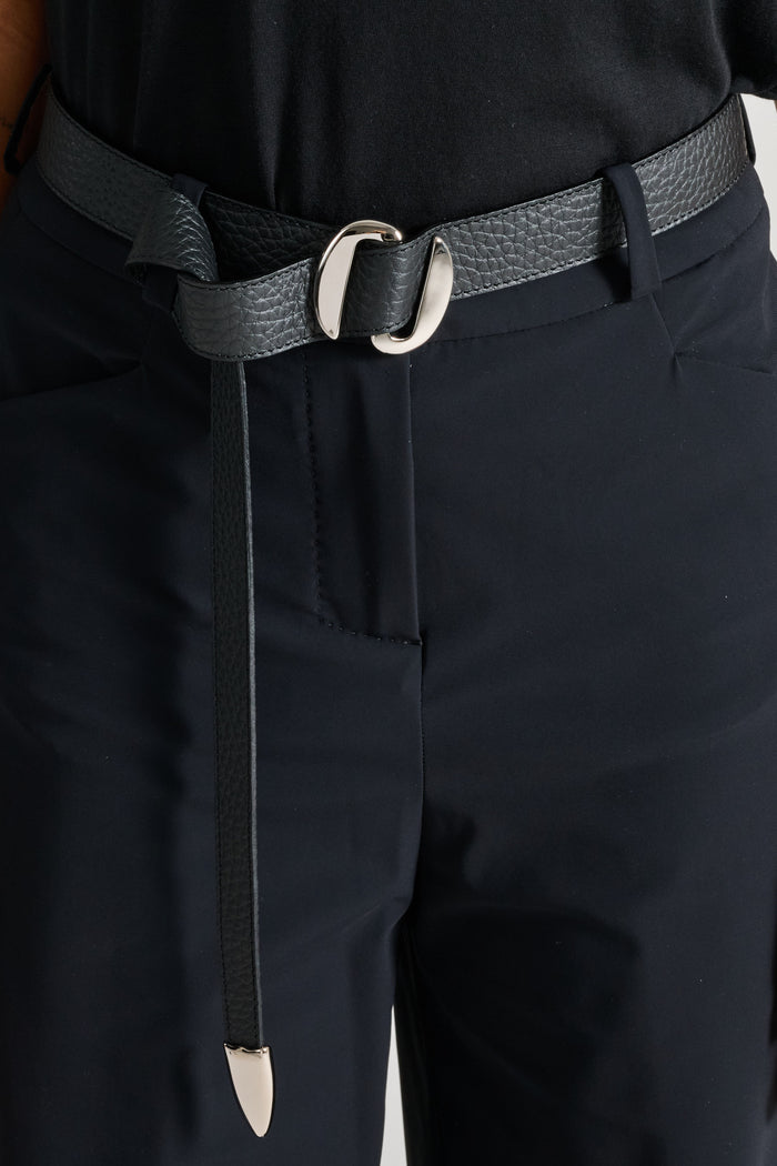 Orciani Cintura Soft Cuoio Nero