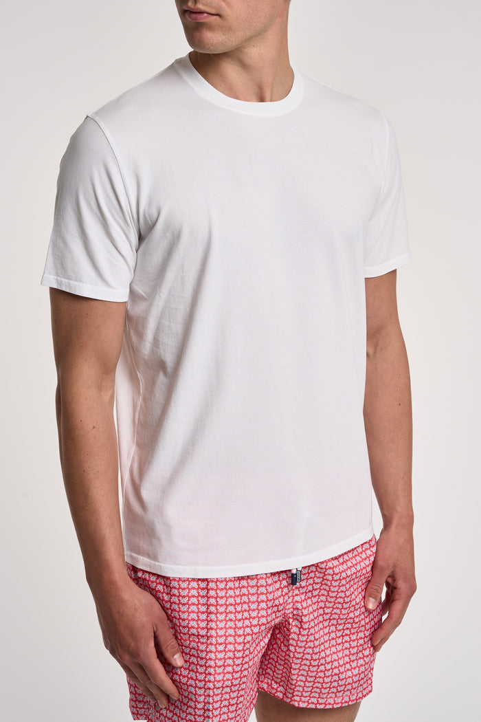  Fedeli T-shirt Gary Dry Jersey Cotone/elastan Multicolor Bianco Uomo - 3