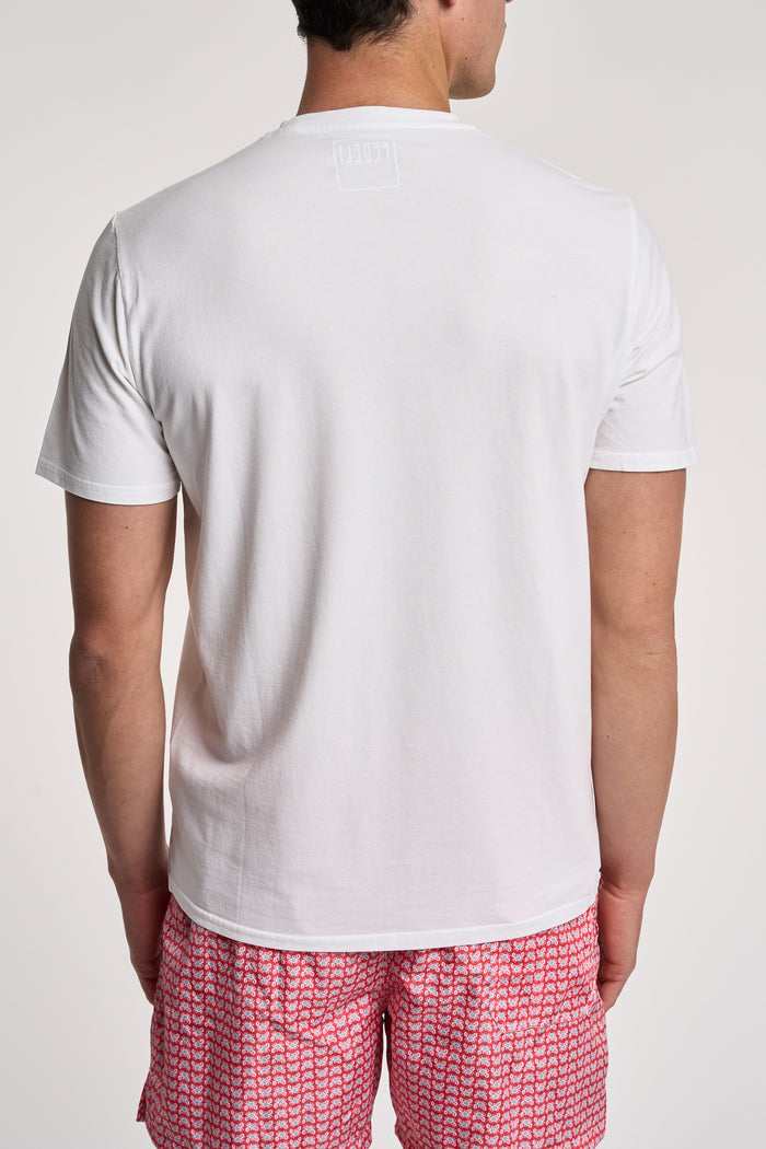  Fedeli T-shirt Gary Dry Jersey Cotone/elastan Multicolor Bianco Uomo - 4