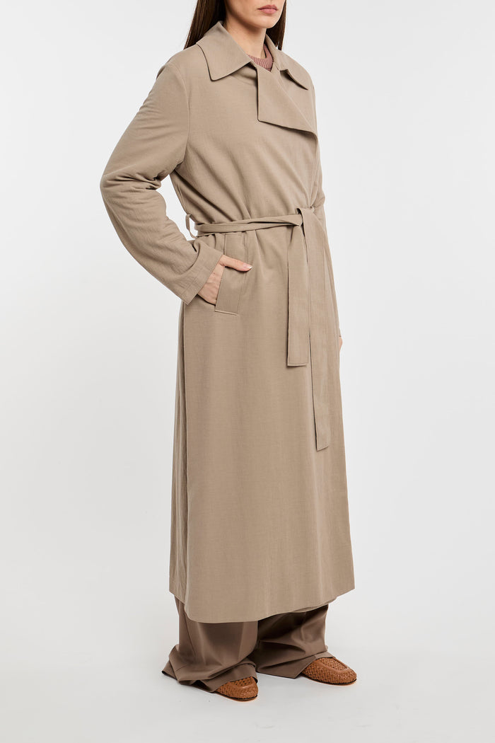  Harris Wharf London Trench Rayon/poliestere Multicolor Beige Donna - 4