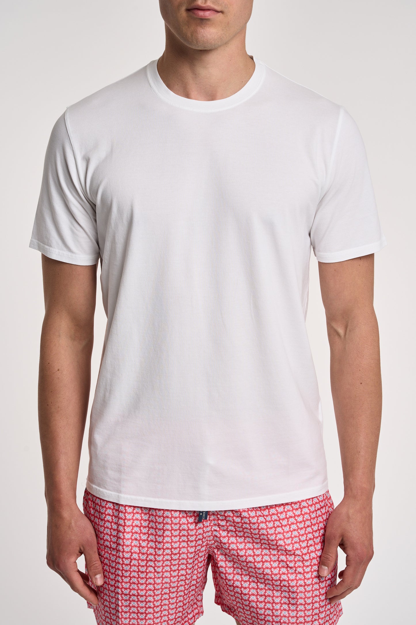  Fedeli T-shirt Gary Dry Jersey Cotone/elastan Multicolor Bianco Uomo - 1