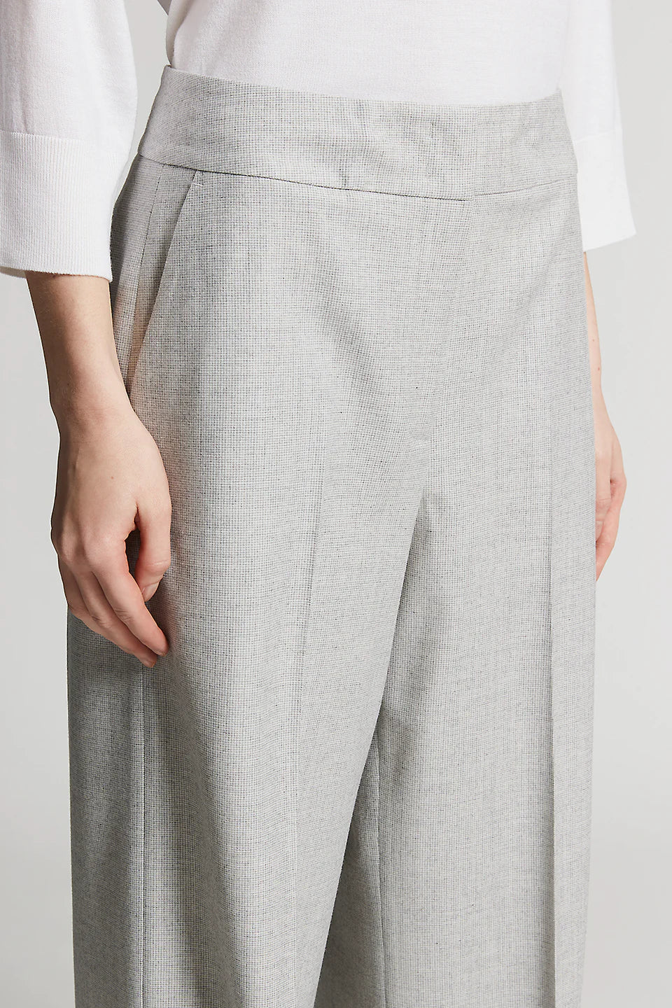 Peserico Pantalone Micro Pied De Poule Donna - 3