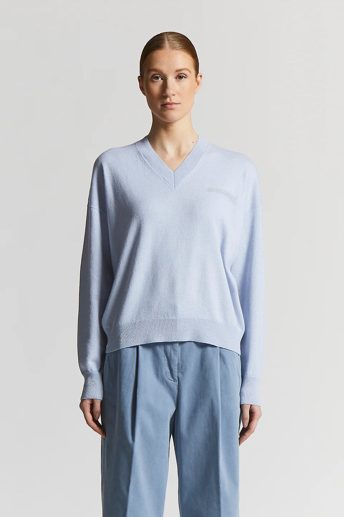 Peserico Maglia Lana Seta E Cashmere Punto Luce Donna