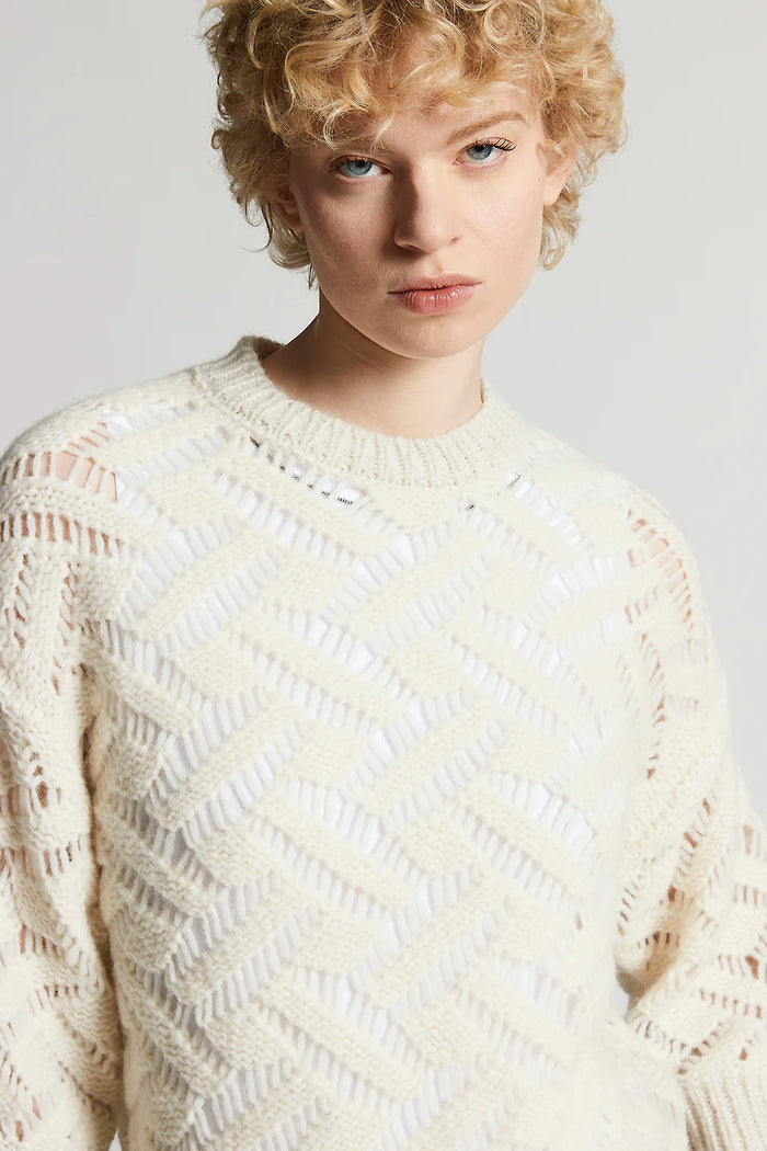 Peserico Maglia Soffilo D'alpaca E Lurex Donna-2