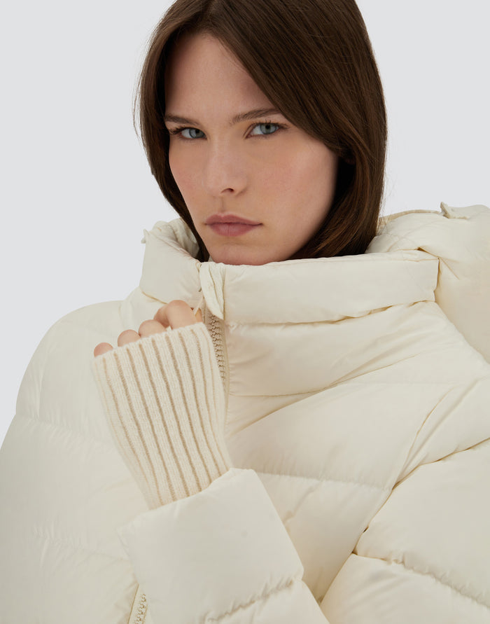 Herno Piumino A-shape Chamonix Bianco Donna-2