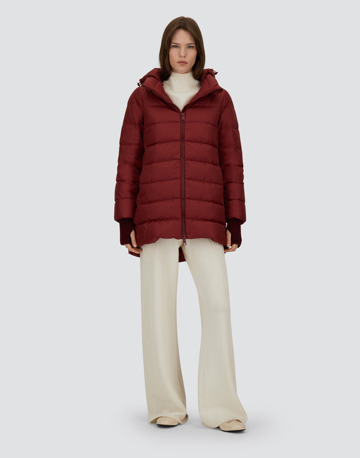 Herno Piumino A-shape Chamonix Rosso Donna-2