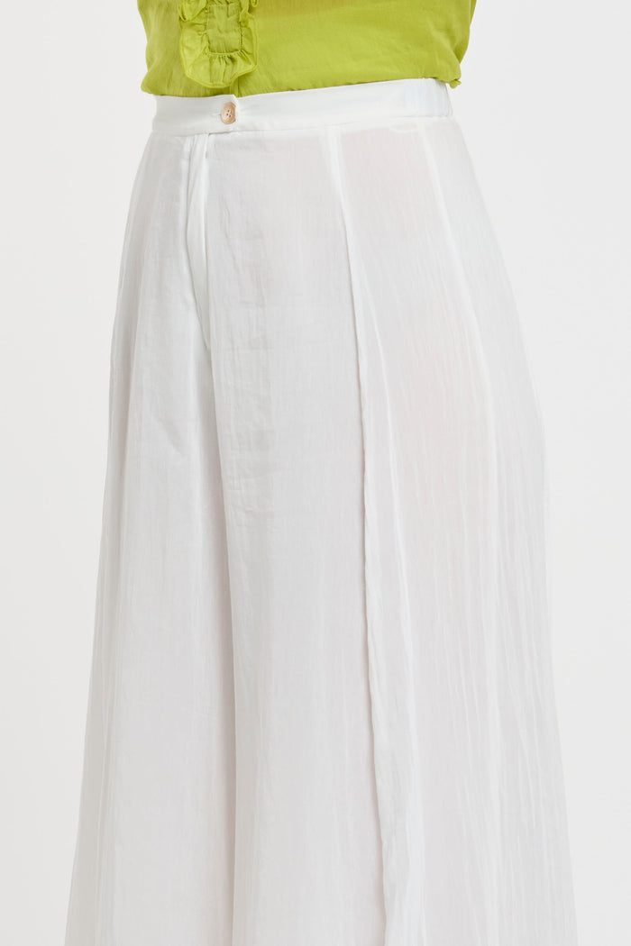  Forte_forte Pants Cotton/silk Voile Multicolor Bianco Donna - 4