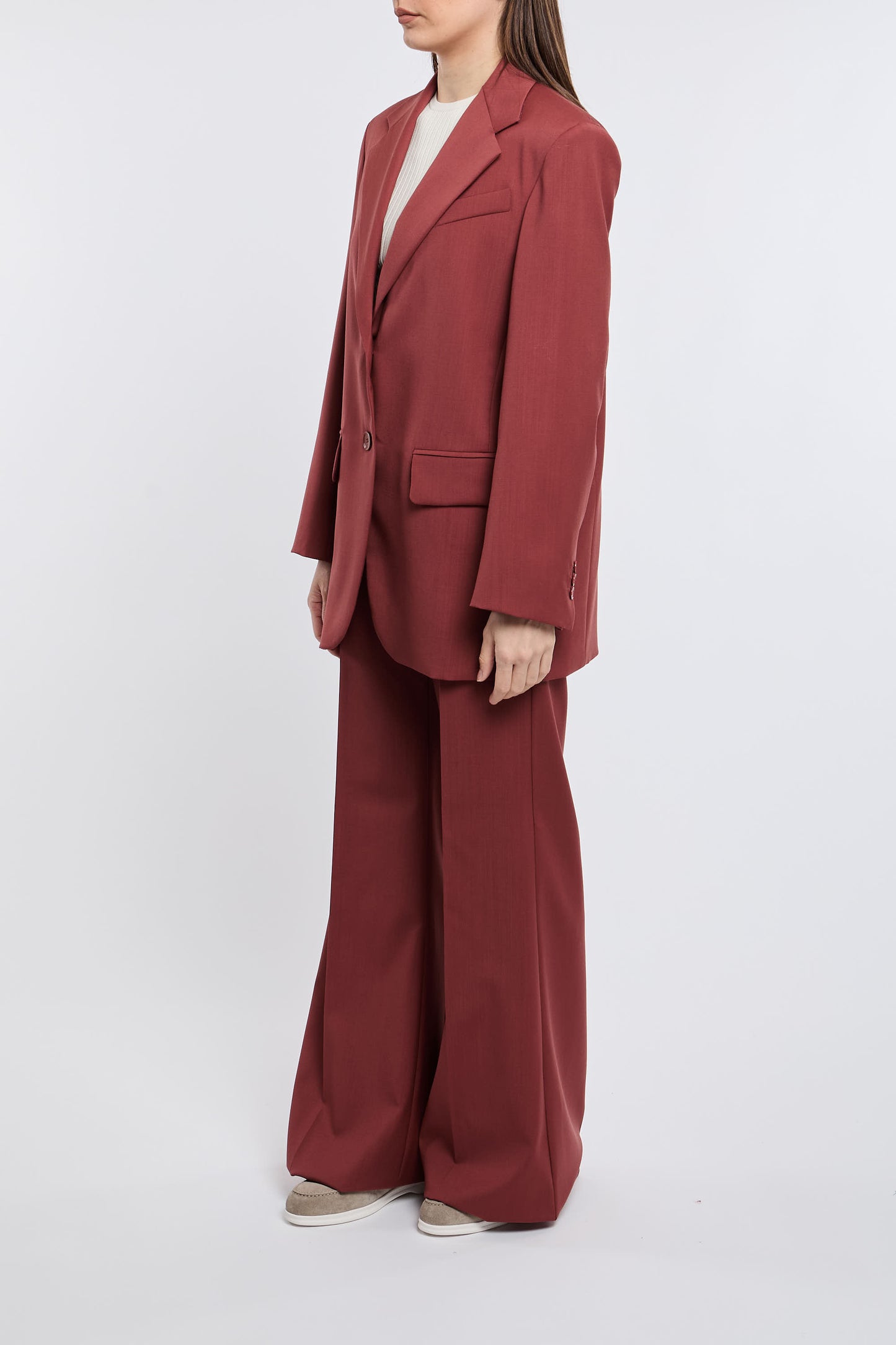  Max Mara Weekend Giacca 100% Wv Rosso Rosso Donna - 3