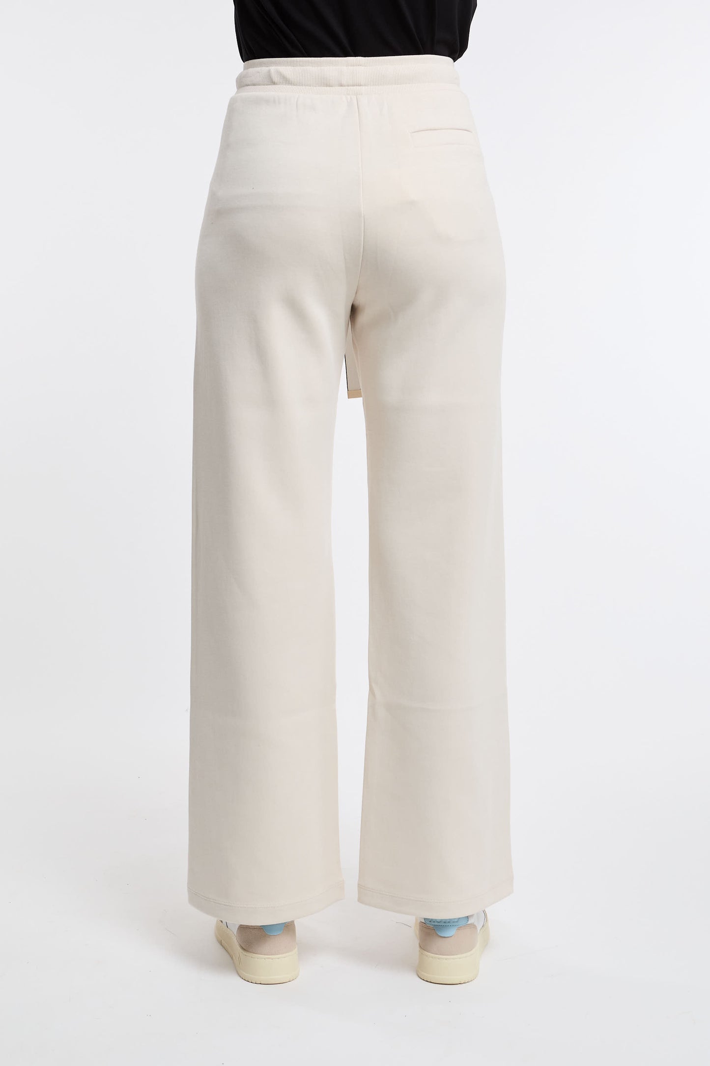  Max Mara S Pantalone 78% Co 22% Pl Bianco Beige Donna - 5