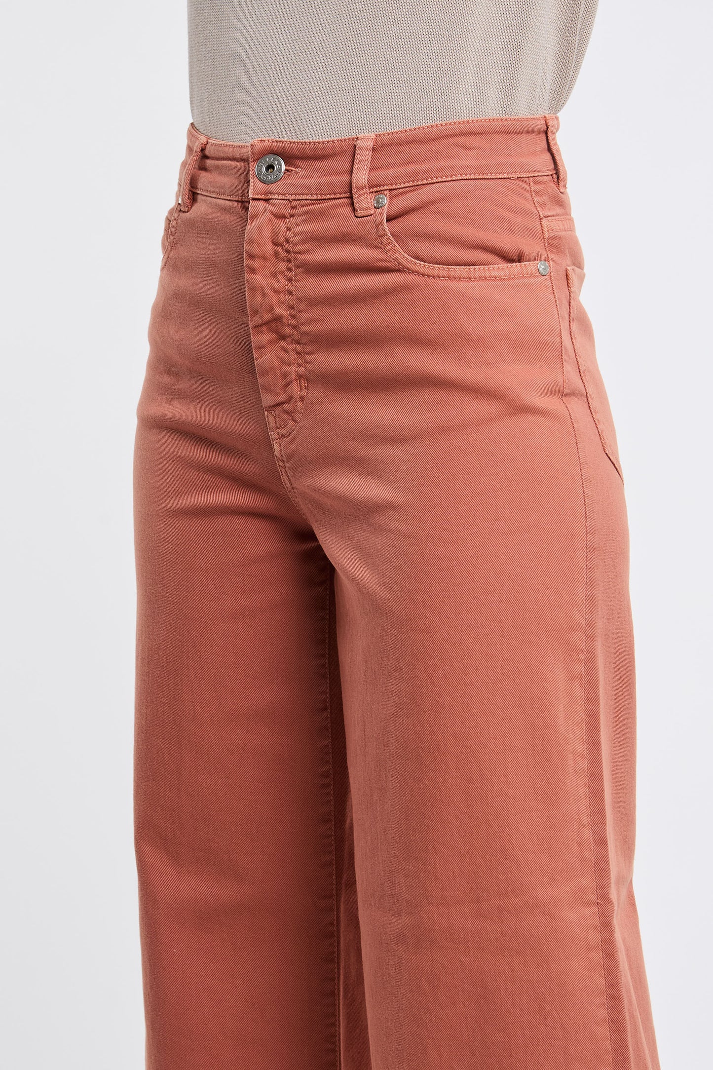  Max Mara Weekend Jeans 98% Co 2% Ea Multicolor Arancione Donna - 4