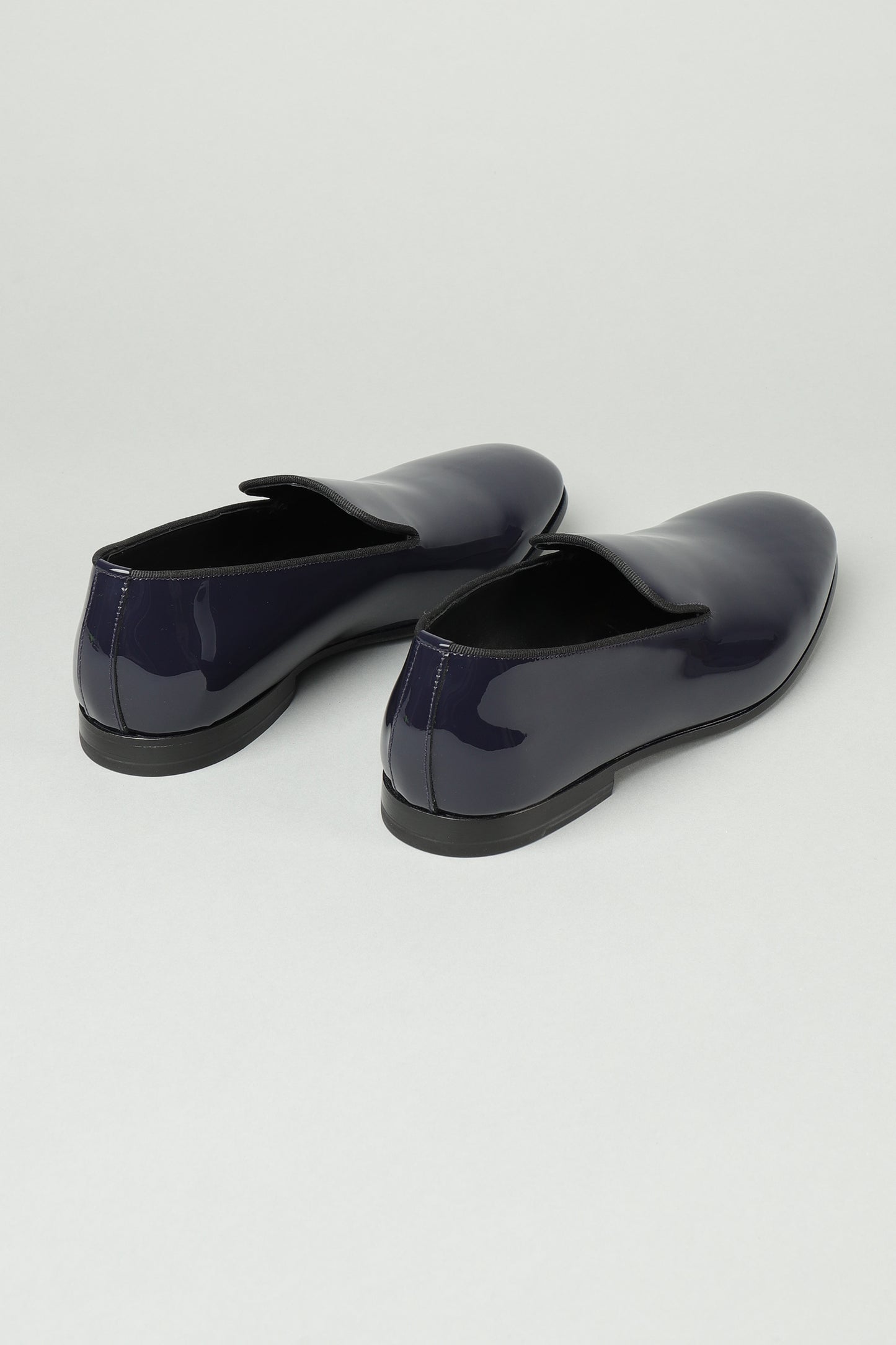 Doucal's Men's Blue Patent Leather Loafers 88082-18320 Blu Uomo - 3