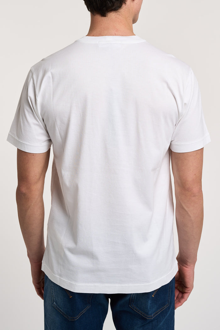  Stone Island T-shirt 100% Co Bianco Bianco Uomo - 4