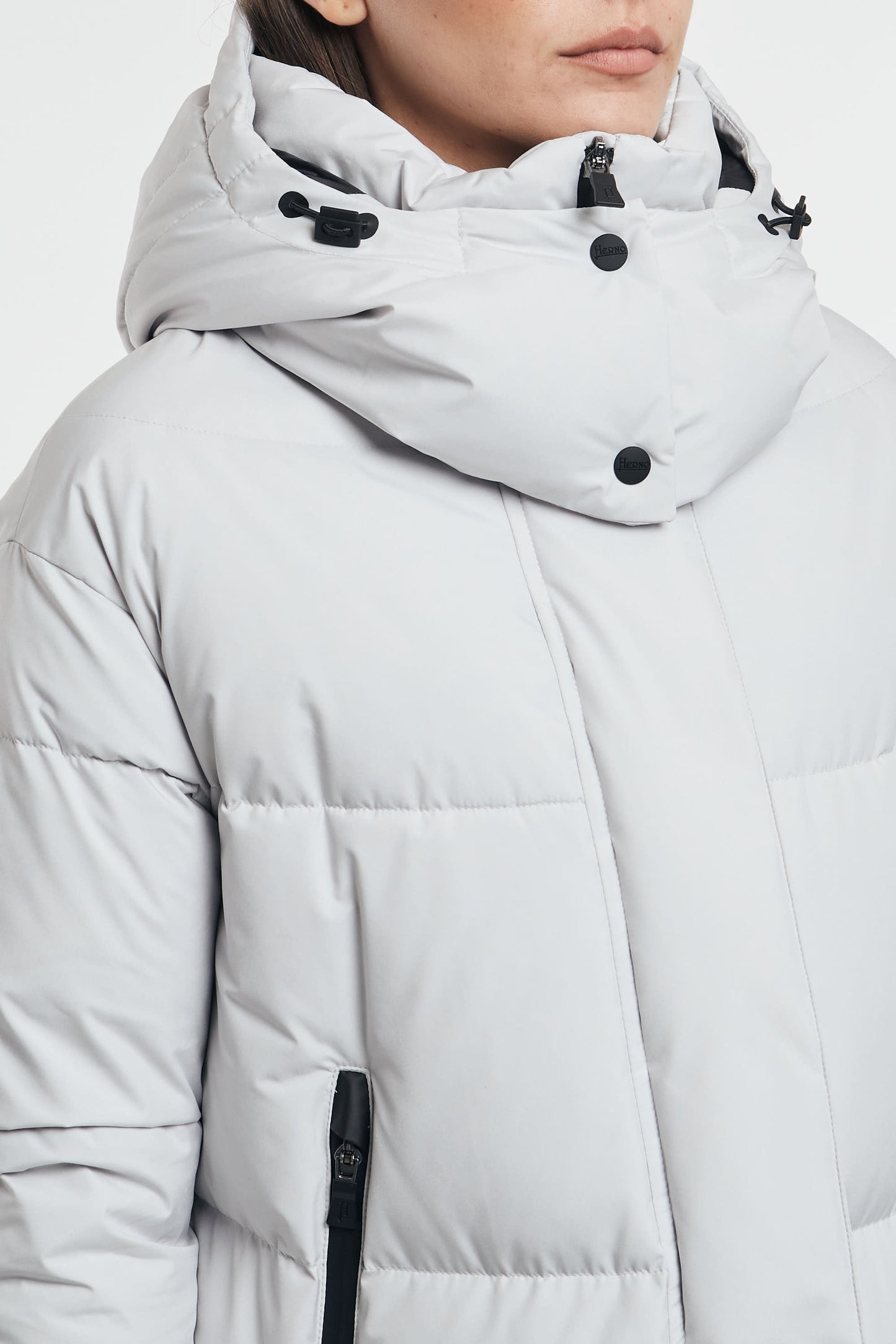 Herno Overcoat With Side Slits White Women Bianco Donna - 7