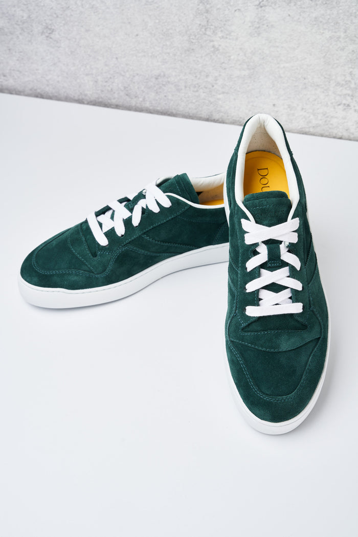  Doucal's Sneakers Wash Bianco Verde Uomo - 5