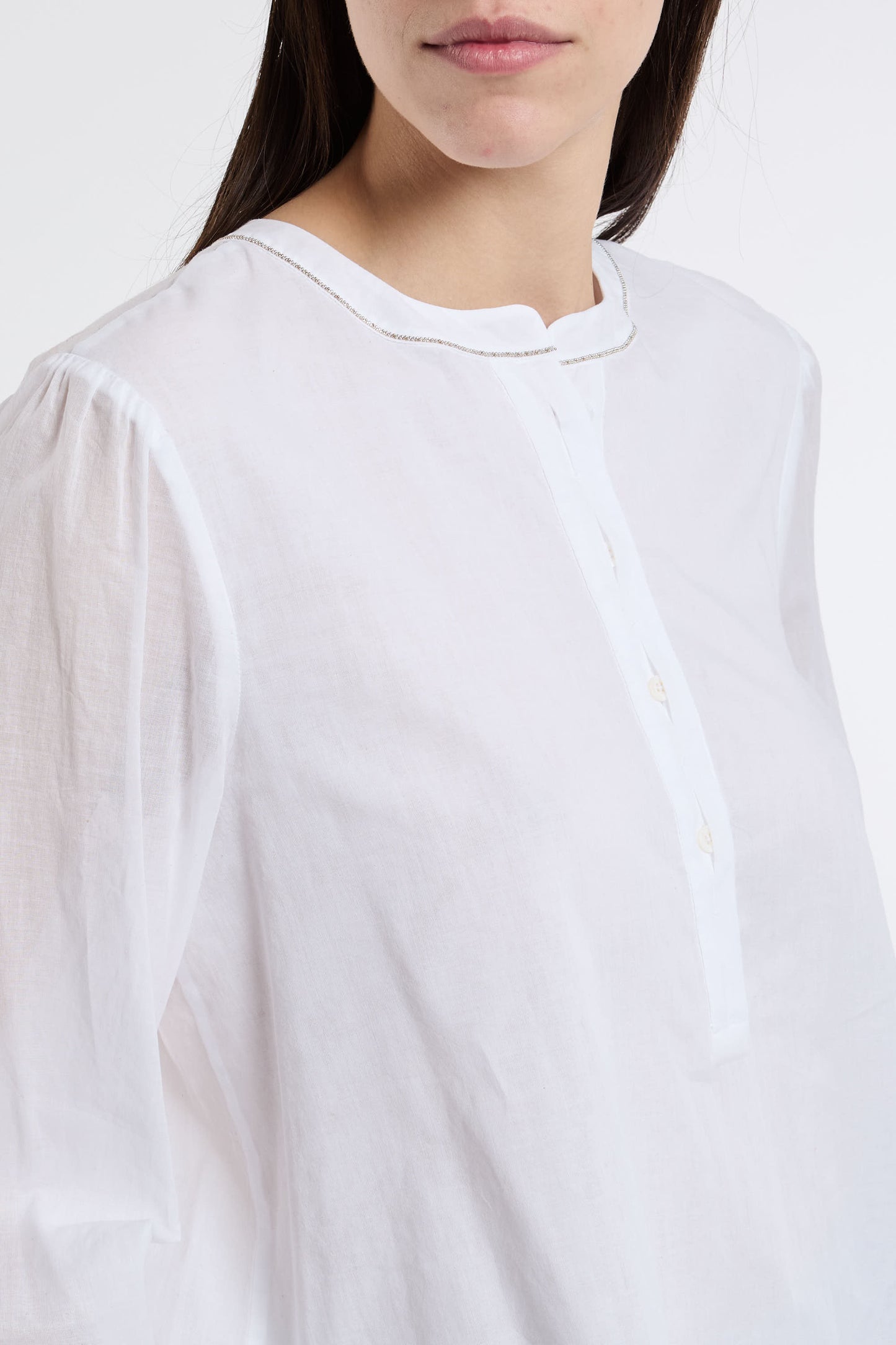  Peserico Camicia 100% Co Bianco Bianco Donna - 5