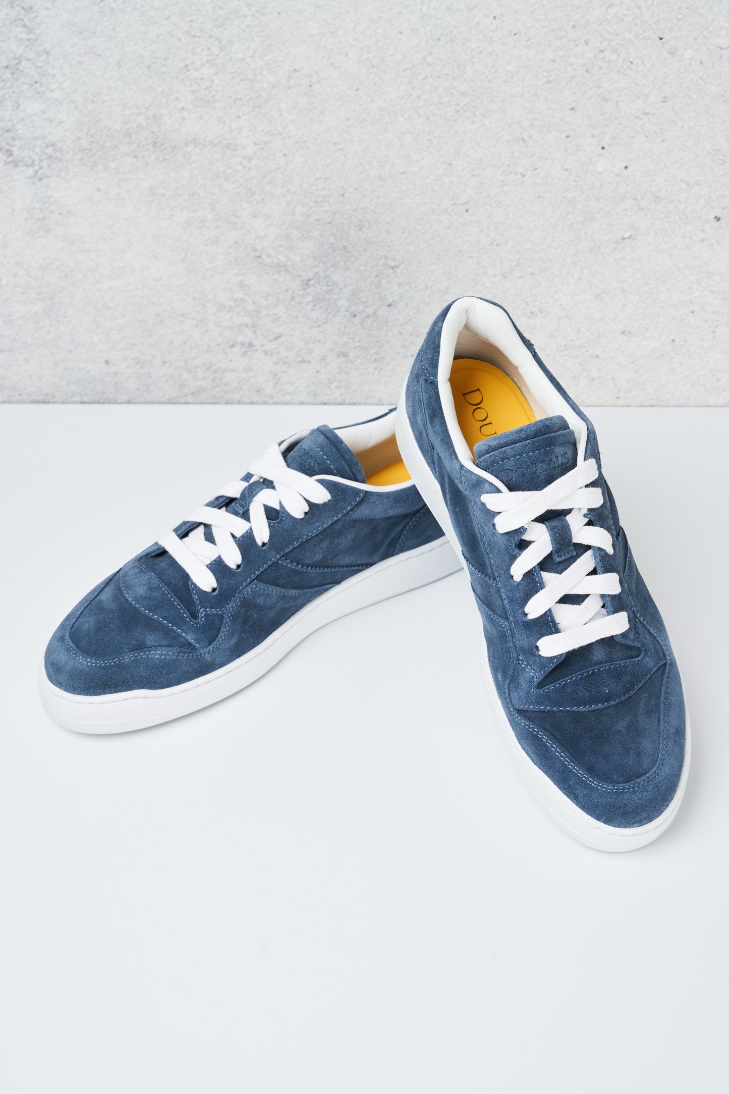  Doucal's Sneakers Wash Bianco Azzurro Uomo - 3