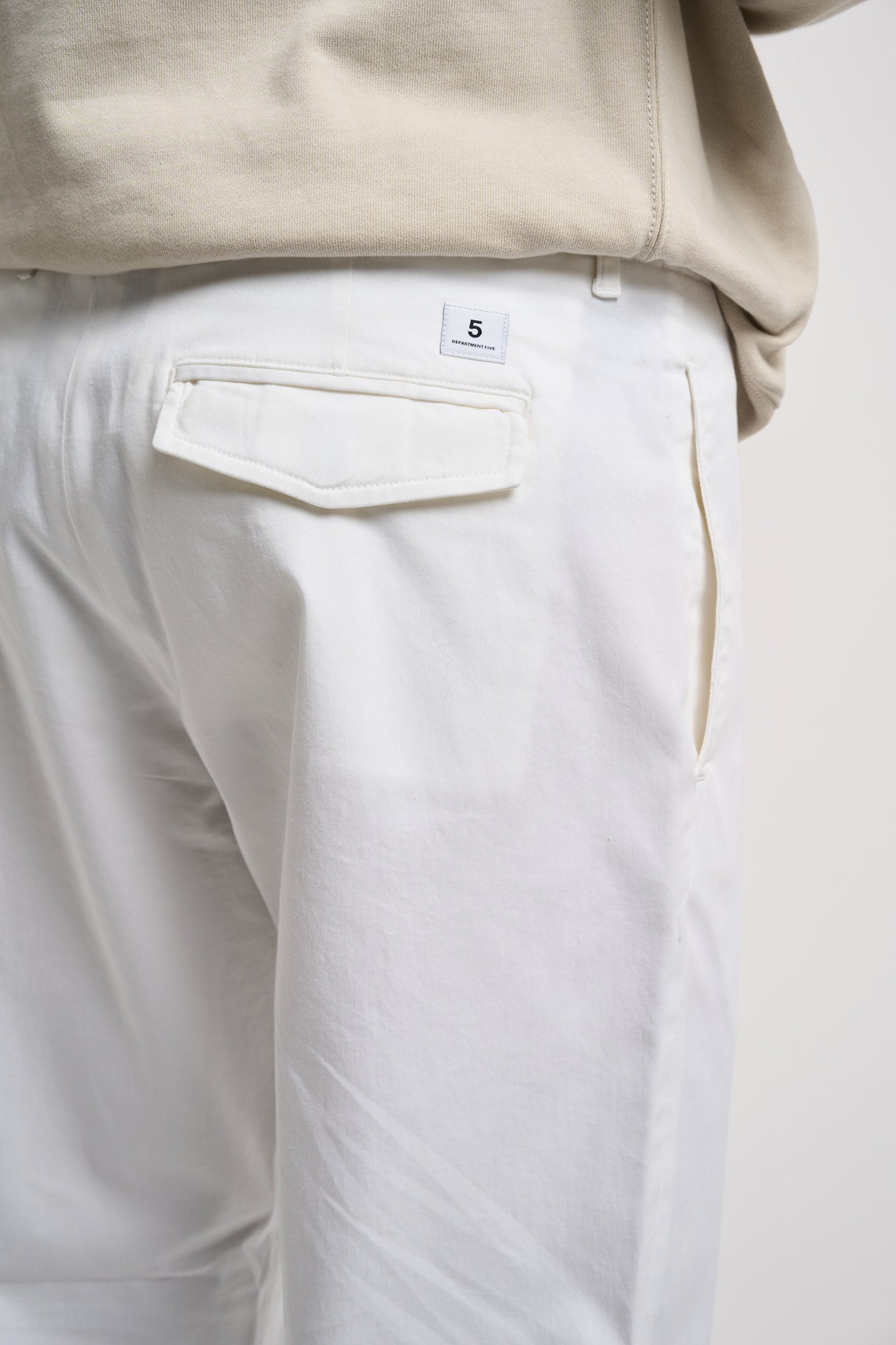  Department 5 Pantalone Chinos Classic Cotone/elastano Bianco Bianco Uomo - 5