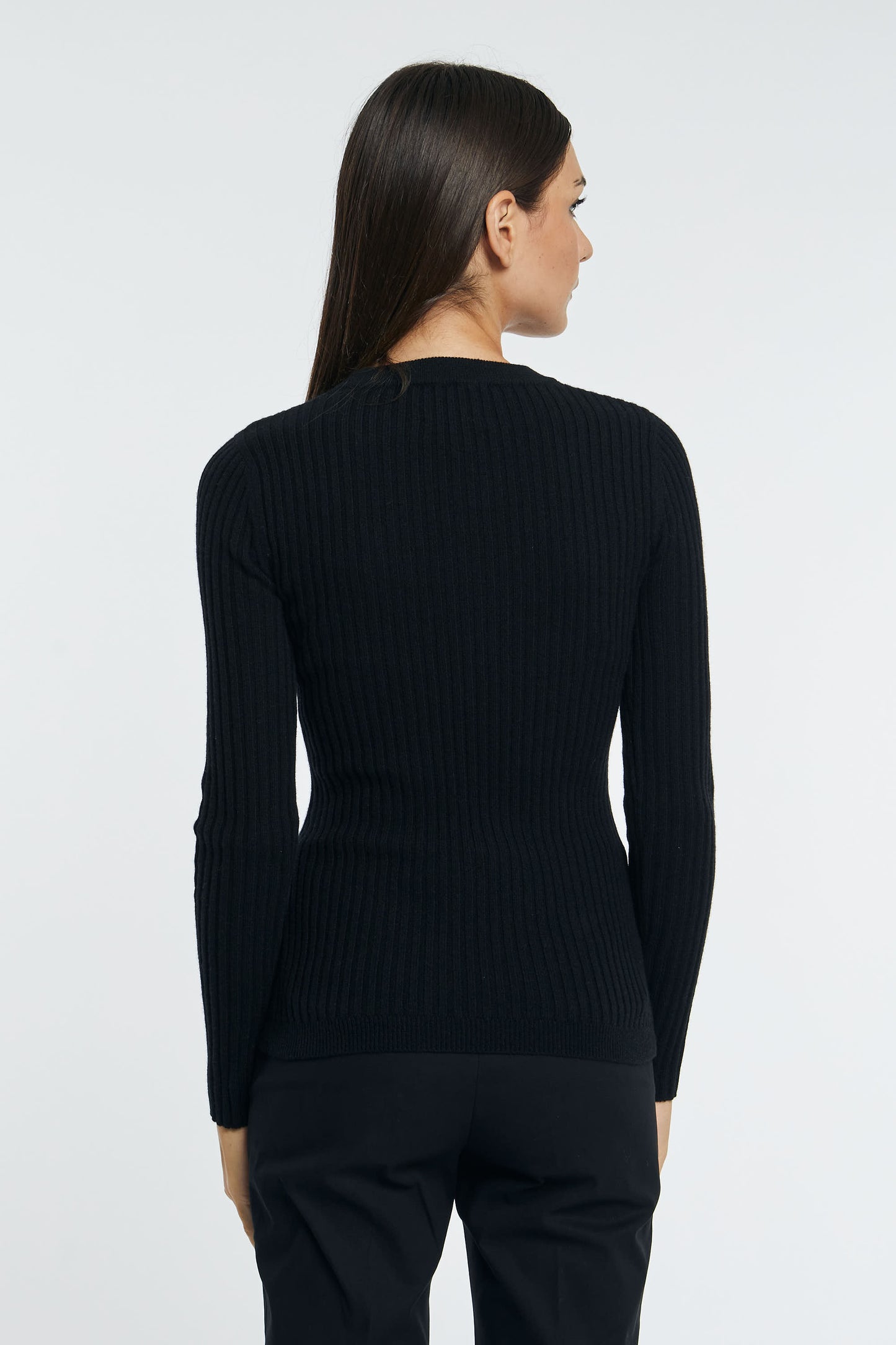  Kujten Multicolor Sweater Nero Donna - 12