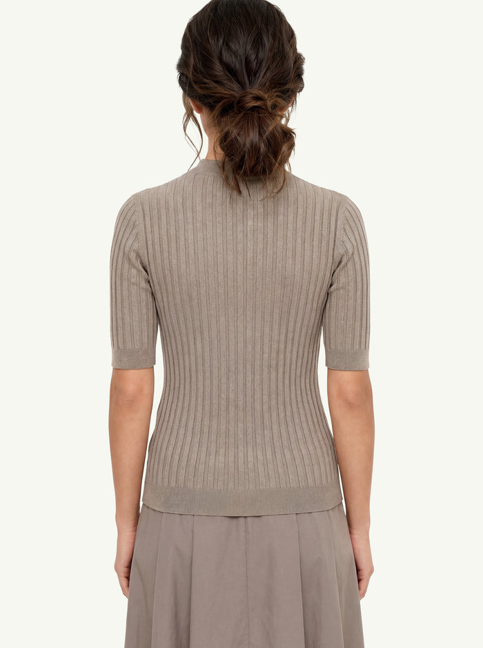 Maglia Tricot Misto Modal E Lurex Donna Peserico-2