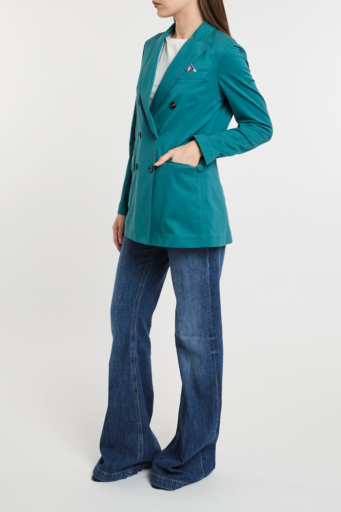  Circolo 1901 Double Breasted Jacket Co/ea Multicolor Verde Donna - 2