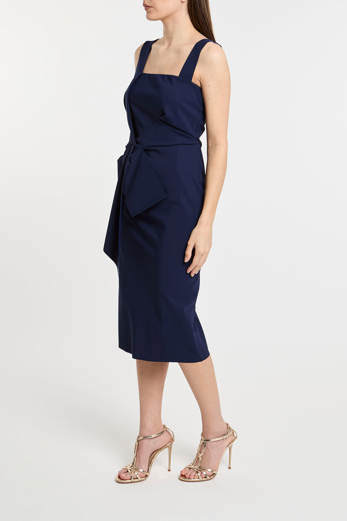 La Petite Robe by Chiara Boni Slim Fit Jersey Dress in Blue-2