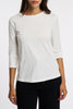 Maxmara T-shirt Manica 3/4 Bianco Donna