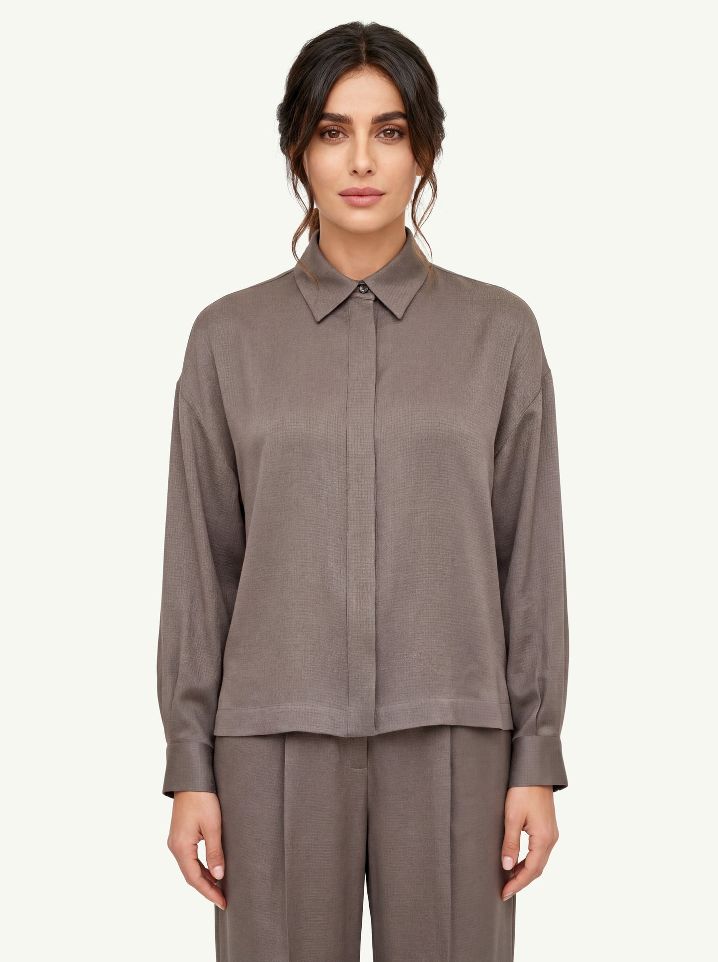  Peserico Camicia Marrone - 1