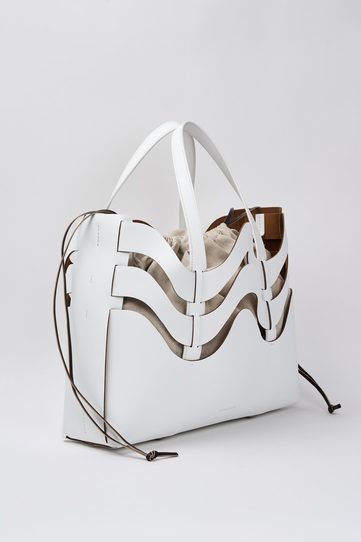  Zanellato Bag Dune Amar M White Bianco Donna - 2