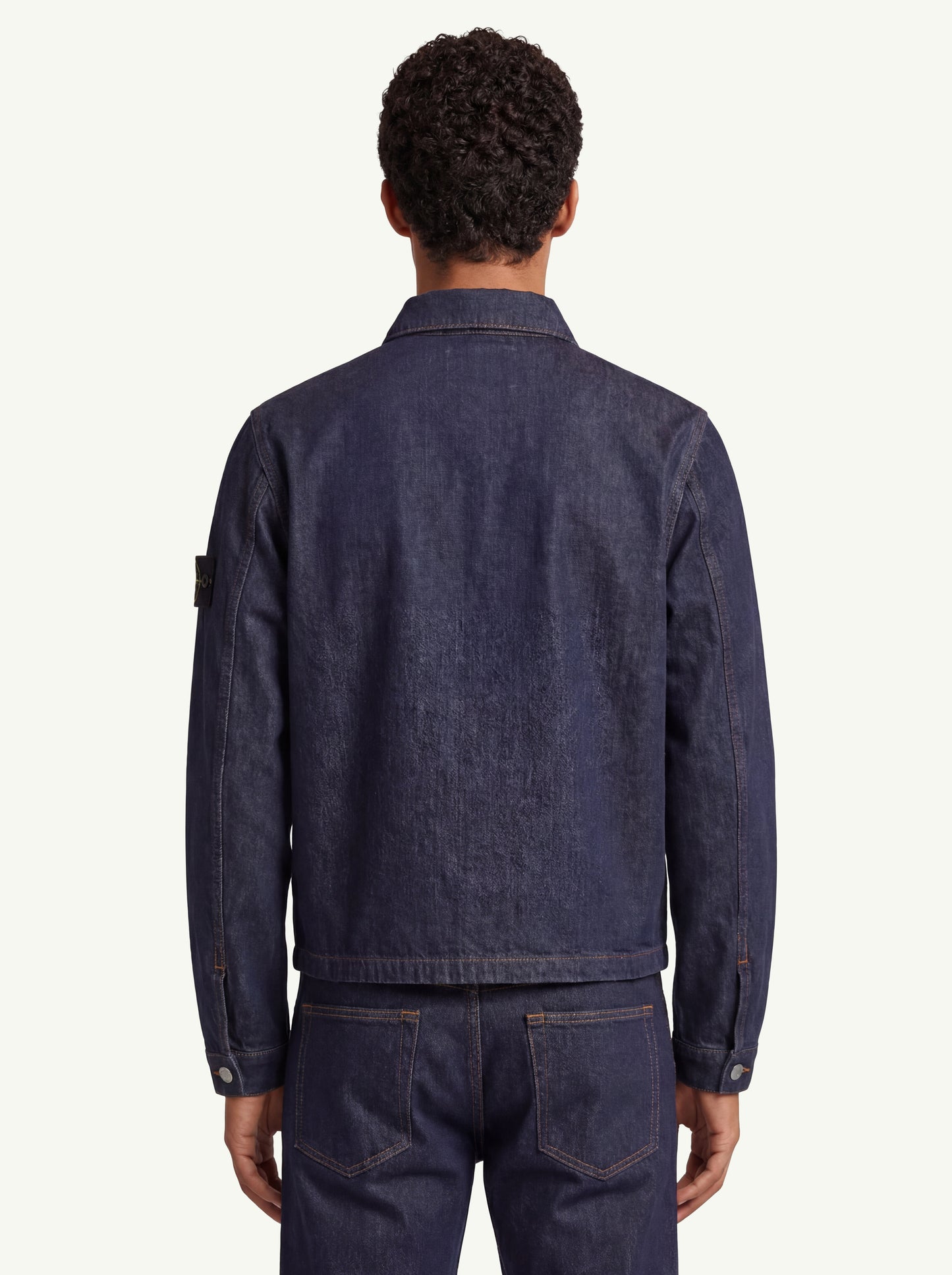  Stone Island Biker Jacket Blu - 2