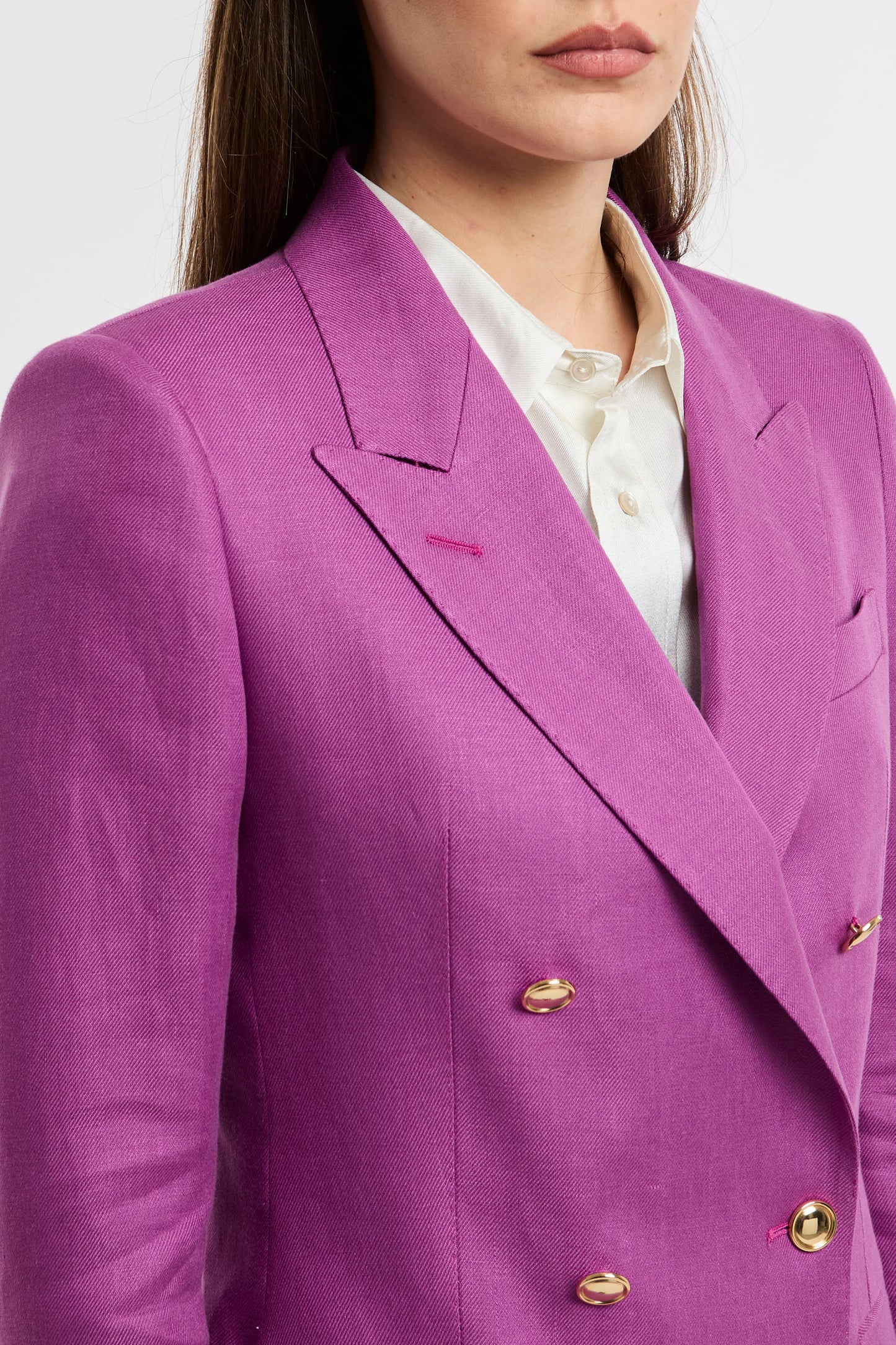  Tagliatore 0205 Single-breasted Jacket 100% Li Multicolor Rosa Donna - 6