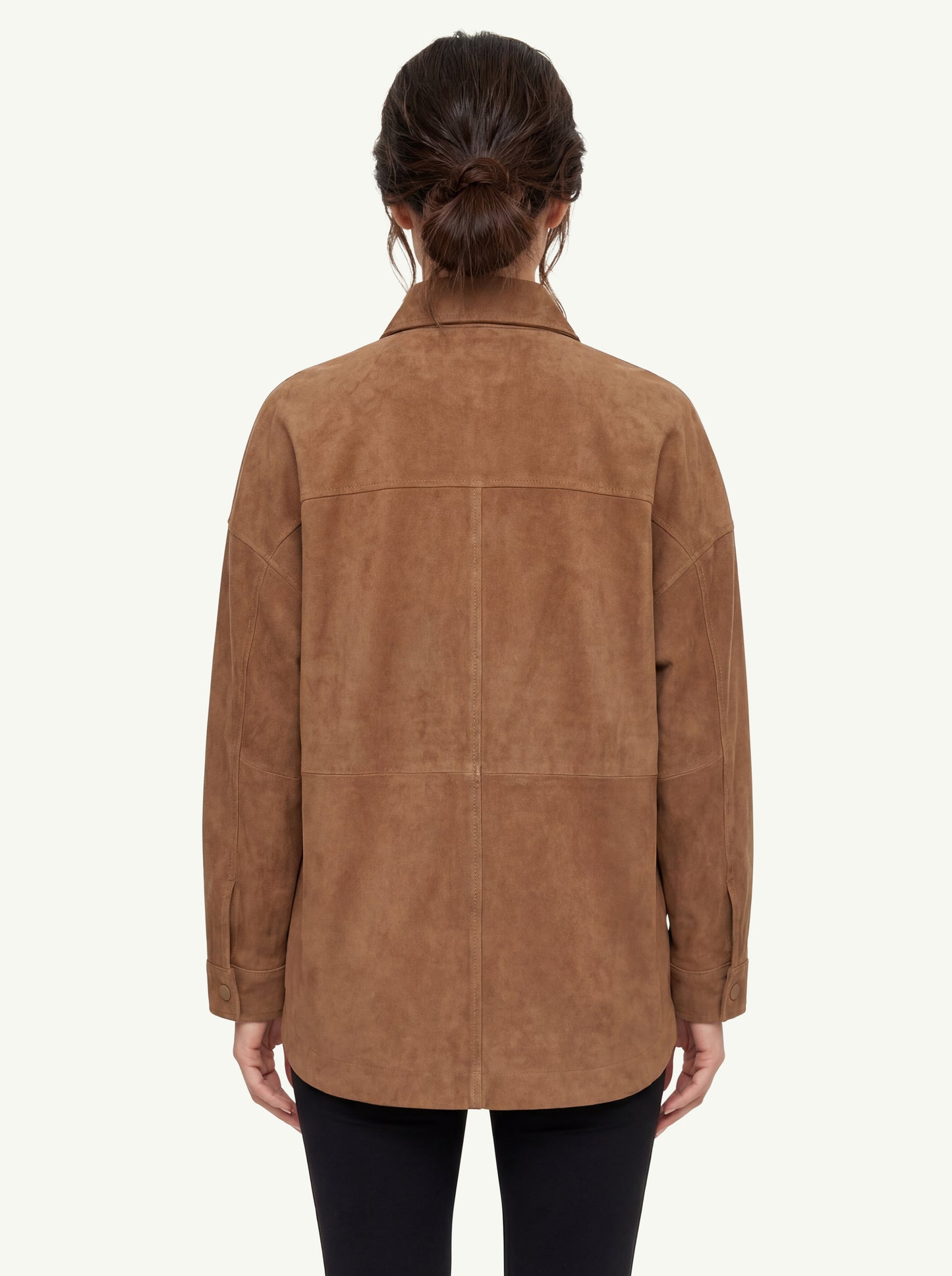  Federica Tosi Giacca/camicia In Vera Pelle Marrone - 2