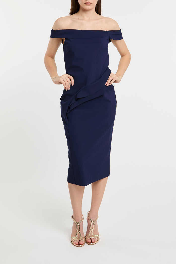 La Petite Robe by Chiara Boni - Blue Dress in 72% PA 28% EA Soft and Stretchy