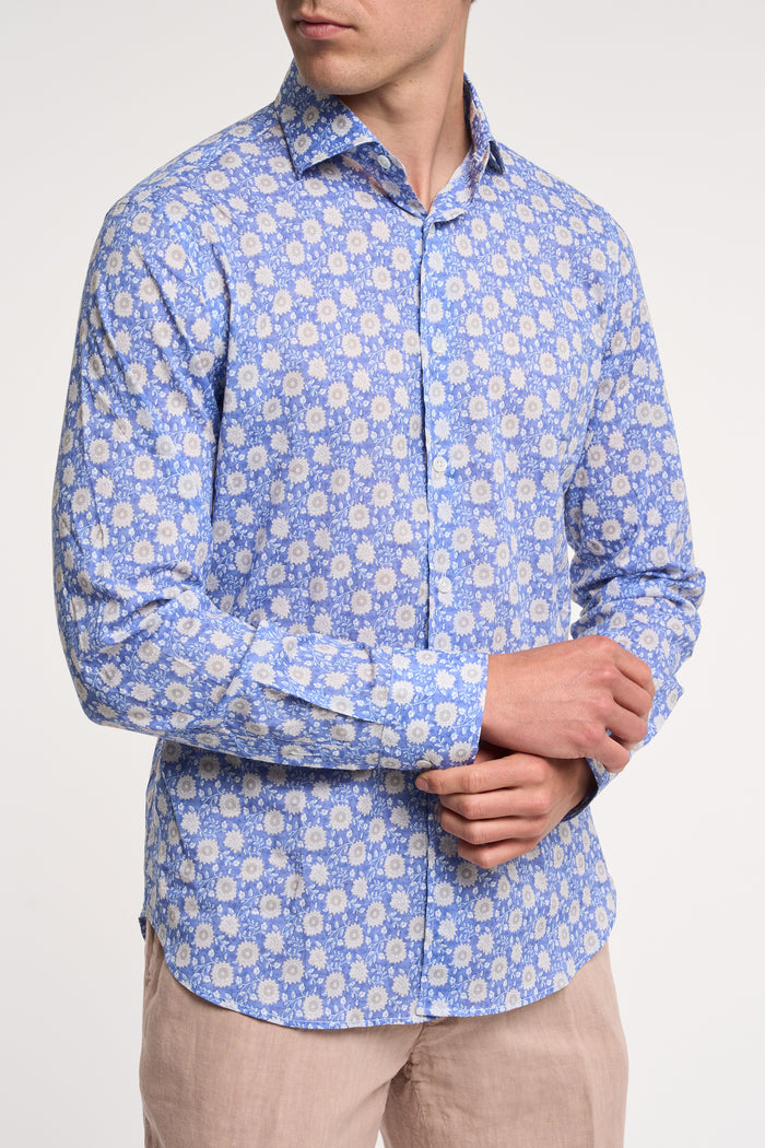  Fedeli Sean Cotton Blend Multicolor Shirt By Azzurro Uomo - 3